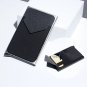 Carbon Fiber Card Holder Wallets Men RFID Black Magic Trifold Leather Slim Mini
