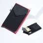 Carbon Fiber Card Holder Wallets Men RFID Black Magic Trifold Leather Slim Mini