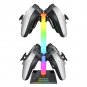 RGB Game Controller Stand 10 Lighting Effects Headphone Holder Display Rack with
