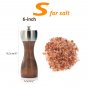 Premium Beech Pepper Mill - Salt and Pepper Grinder - Precision Carbon Steel Rot