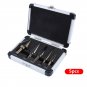 HSS 4241 Cobalt Multiple Hole 50 Sizes Step Drill Set Tools Aluminum Case Metal