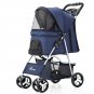 DTC-804 Portable Foldable Pet Cart Cat Dog Four Wheeled Cart Pet Outing Cart Sin