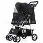 DTC-804 Portable Foldable Pet Cart Cat Dog Four Wheeled Cart Pet Outing Cart Sin