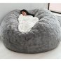 Dropshipping Fur Giant Removable Washable Bean Bag Bed Cover Living Room Furnitu