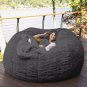 Dropshipping Fur Giant Removable Washable Bean Bag Bed Cover Living Room Furnitu