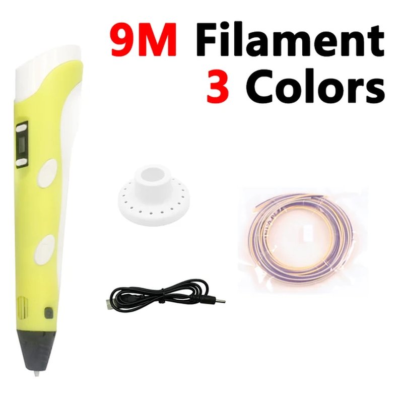 3D Printer Pen with PLA Filament Kids Handicrafts Drawing Tool Montessori Educat