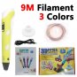 3D Printer Pen with PLA Filament Kids Handicrafts Drawing Tool Montessori Educat