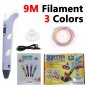 3D Printer Pen with PLA Filament Kids Handicrafts Drawing Tool Montessori Educat