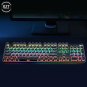 Gaming Mechanical Keyboard Retro Punk USB Wired LED 23 Mode RGB Backlit Switch 1