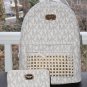 NWT~ Michael Kors Jet Set STUDDED LARGE Backpack PVC/Leather,Wristlet