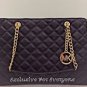 NWT~ Michael Kors Large Quilted Leather Susannah Tote Purse bag~ Merlot~ $428