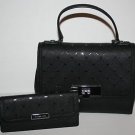 NWT~Michael Kors Leather Jamey Small  Messenger/Crossbody & Wallet~Black