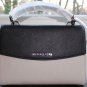 NWT~Michael Kors Small Ava Top Handle Convertible Satchel ~Cement/Black