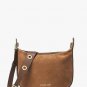 NWT Michael Michael Kors Raven Medium Suede Messenger Bag Purse ~CARAMEL