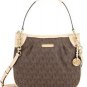 NWT Michael Michael Kors Raven Medium Suede Messenger Bag Purse ~CARAMEL