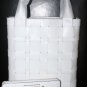 NWT Authentic Michael Kors Woven Leather Vivian Large NS Tote & Large Wristlet