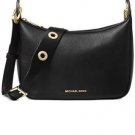 MICHAEL KORS LEATHER MEDIUM RAVEN MESSANGER PURSE HANDBAG~BLACK~NWT