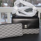 BNWT~ Michael Kors Leather Natalie Heritage Medium Messenger Purse & Wristlet