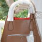 NWT MICHAEL KORS SAFFIANO LEATHER GREENWICH LG GRAB BAG (Luggage) $358