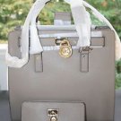 NWT~Michael Kors Hamilton Traveler Lg. Saffiano Leather Tote and Wallet Taupe