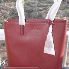 BNWT~Michael Kors Leather Hayley LG N/S  Convertible Tote Bag Purse & Wristlet