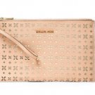 NWT~ Michael Kors Jet Set Travel Extra Large Leather Zip Clutch Wristlet Wallet