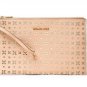 NWT~ Michael Kors Jet Set Travel Extra Large Leather Zip Clutch Wristlet Wallet