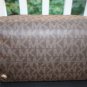 NWT~Michael Kors LARGE MK Signature PVC Satchel/Crossbody and Wristlet(BROWN)