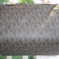 NWT~Michael Kors LARGE MK Signature PVC Satchel/Crossbody and Wristlet(BROWN)