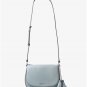 BNWT~Michael Kors Elyse Large Saddle Bag Purse ~DUSTY BLUE