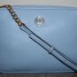 NWTMICHAEL KORS FULTON LG EW PEBBLED LEATHER CROSSBODY/SHOULDER BAG~POWDER BLUE