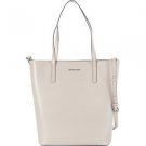 BNWT~ Michael Kors Leather Emry Large North/South Convertible Tote~ CEMENT