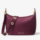 BNWT~  Michael Kors Leather Raven Medium MessengerHandbag Purse ~ PLUM