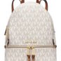 NWT~ Michael Kors Jet Set STUDDED LARGE Backpack PVC/Leather & Wristlet
