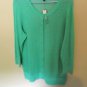 Talbots 3/4 Sleeve Button Down Sweater, 100% Pima Cotton, Size 1x