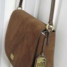 Ralph Lauren Leather Shoulder Bag with Adjustable Strap