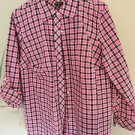 Talbots Button Down Blouse, Rolled Sleeve, 100% Cotton Size 0X