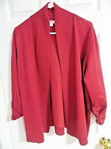 Avenue 3/4 Sleeve Open Front Sweater, Size 14/16