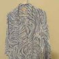 JM Collection Button Down Blouse, 3/4 Sleeve, Size 16