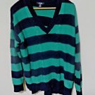 Chaps V-Neck Cable Sweater, Size XL