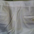 Talbots Hampshire Crop Pants, White, Size 18, 96% Cotton/4% Spandex