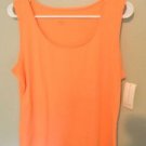 Charter Club Tank Nylon/Spandex Blend, Size Large, Peach
