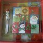 Cypress Holiday Serving Board with Spreader and Napkins
