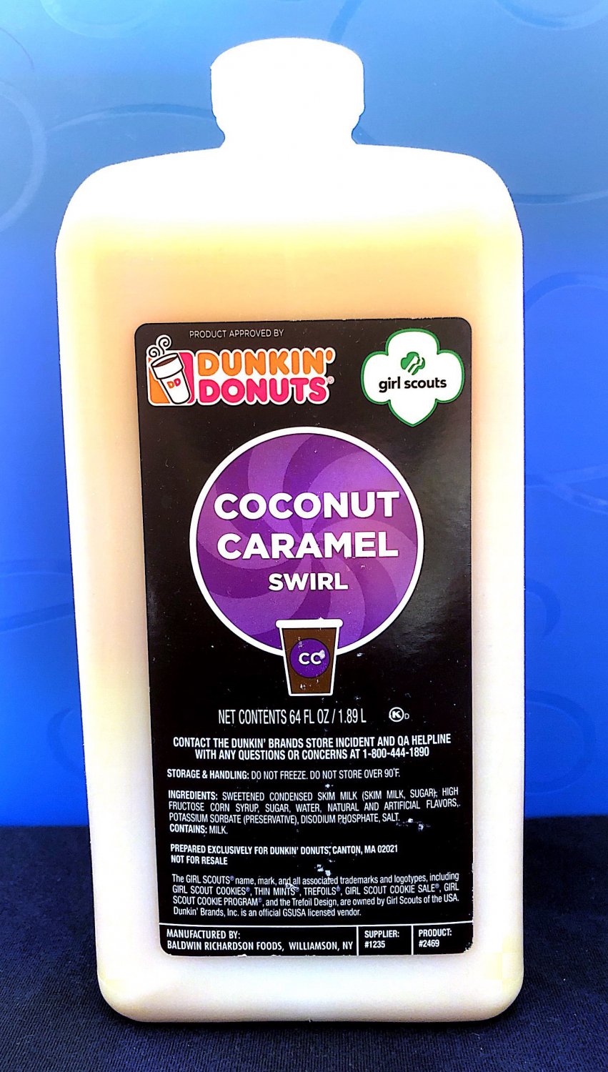 dunkin donuts caramel swirl syrup