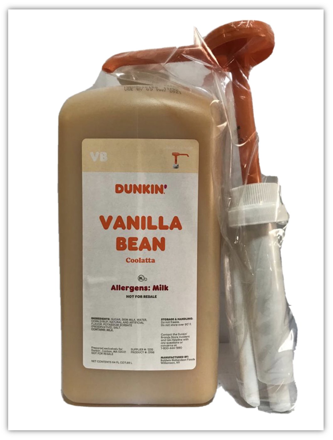 dunkin donuts vanilla syrup