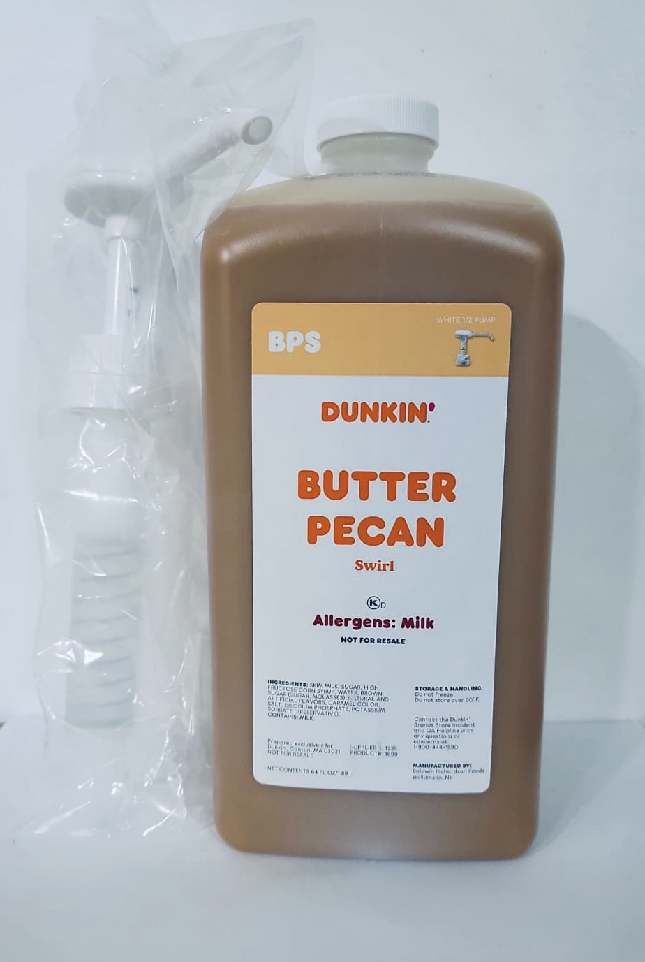 Dunkin Donuts Butter Pecan Swirl with Pump See Description First