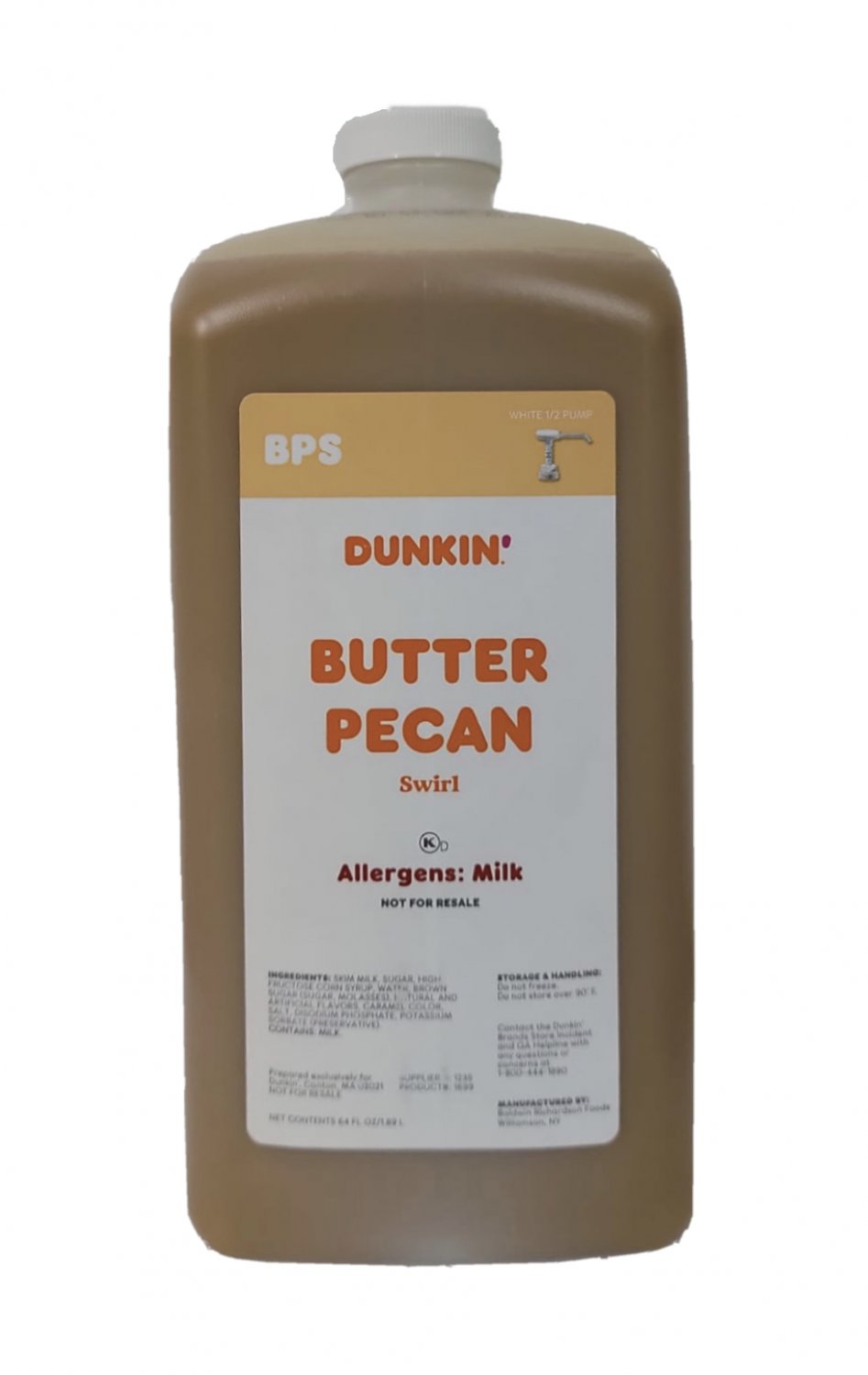 Dunkin Donuts Butter Pecan Swirl with Pump See Description First