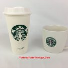 Starbucks Reusable 16fl oz Plastic Tumbler & 12fl oz Coffee Mug - White