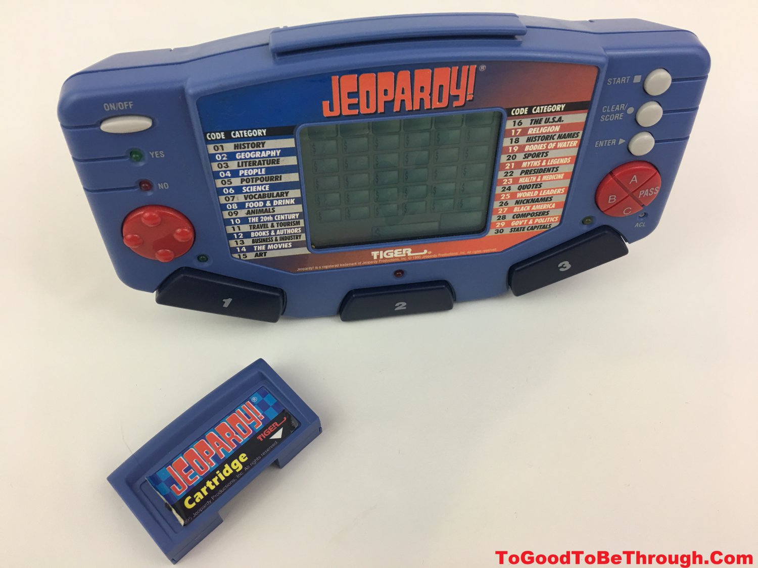 Tiger Jeopardy! Electronic LCD Game (7581)