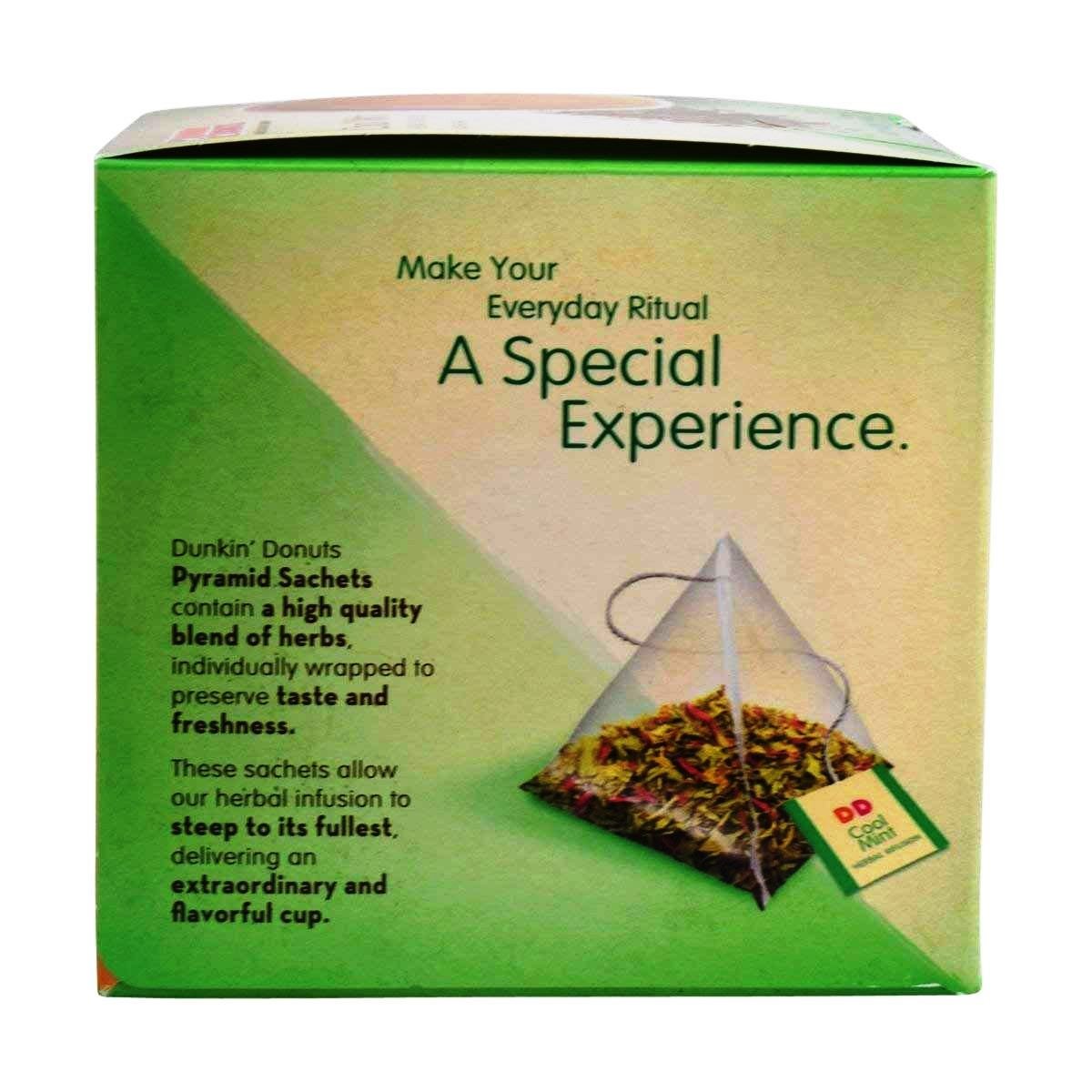 Dunkin Donuts Cool Mint Herbal Infusion Tea With 15 tea bags